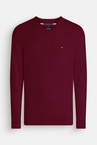 TOMMY HILFIGER Strickpullover bordeaux