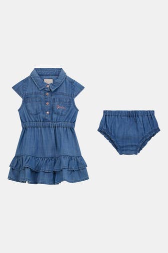 GUESS Set: Jeanskleid mit Shorts