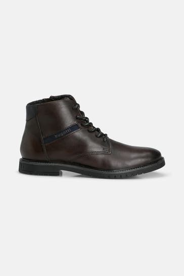 BUGATTI Schnürstiefel 'Caj' dunkelbraun