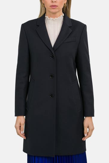 BOSS Wollmix-Mantel 'Celiya' navy