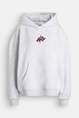 OH APRIL Hoodie 'Fluffy' hellgrau