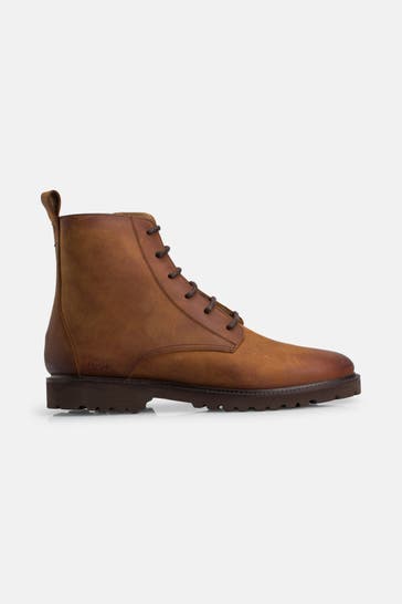JOOP! Schnürstiefeletten 'Loreto-Daniel' cognac