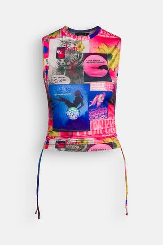 DESIGUAL Top mehrfarbig gemustert