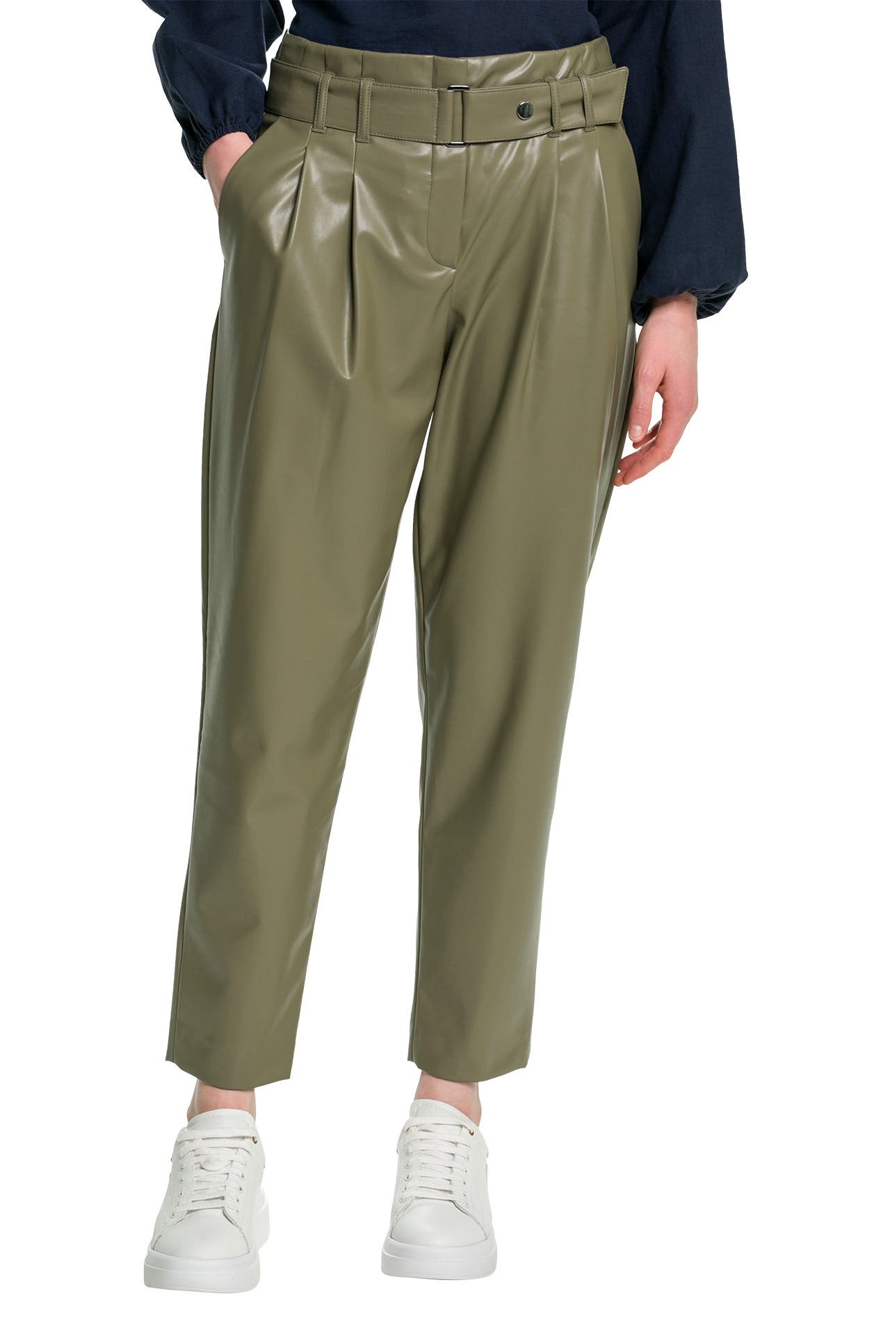 Kunstlederhose khaki Clearance