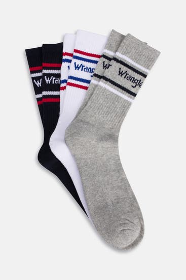 WRANGLER - 3er-Pack Socken 'Tierney' mehrfarbig