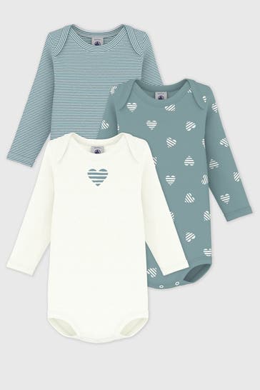 PETIT BATEAU 3er Pack Bodies mehrfarbig