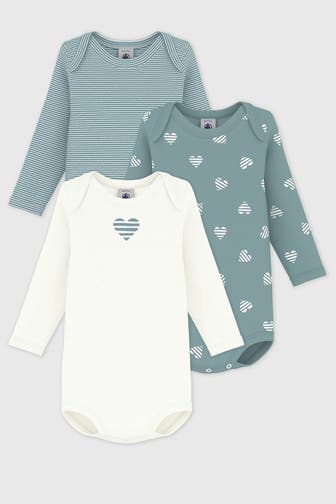 PETIT BATEAU 3er Pack Bodies mehrfarbig