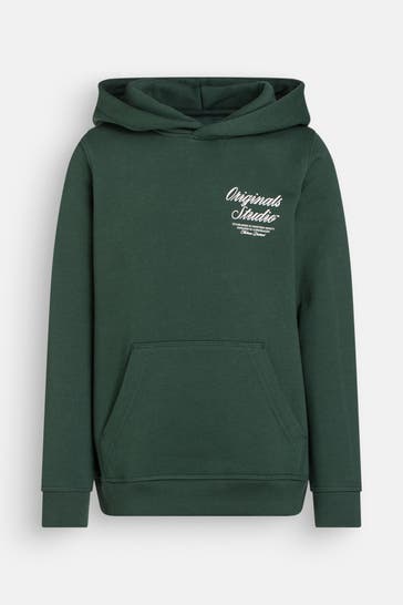 JACK & JONES Hoodie waldgrün