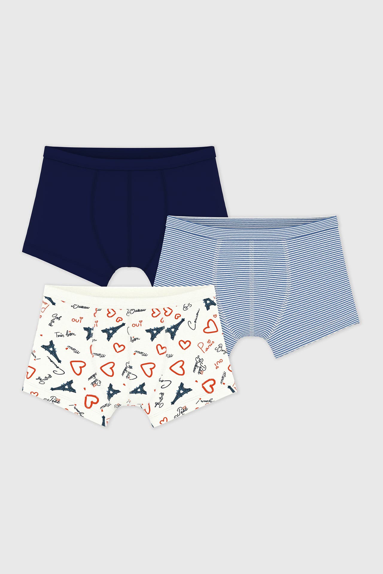 PETIT BATEAU 3er Pack Boxershorts mehrfarbig, Bild 1