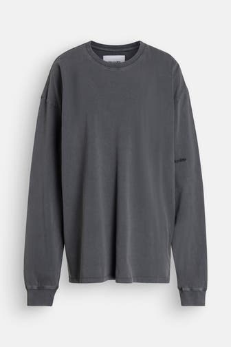 BLACK PALMS Longsleeve steingrau