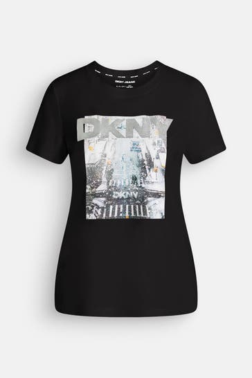 DKNY T-Shirt schwarz