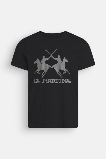 LA MARTINA T-Shirt schwarz
