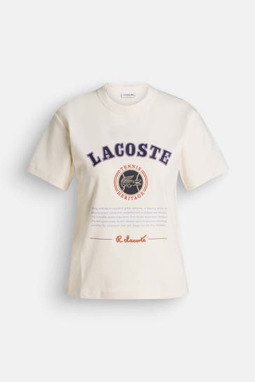LACOSTE T-Shirt creme