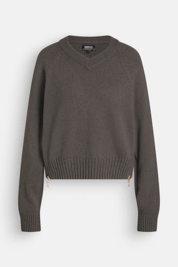 BARBOUR INTERNATIONAL Strickpullover 'Atlanta' dunkelgrün