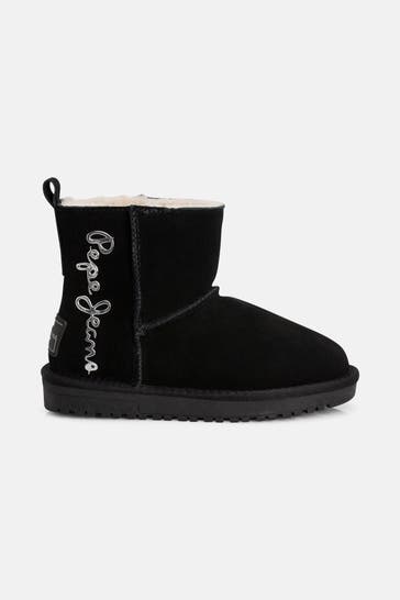 PEPE JEANS Stiefel 'Diss Top G' schwarz