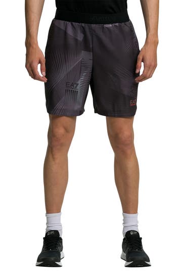 EA7 Funktionsshorts gemustert