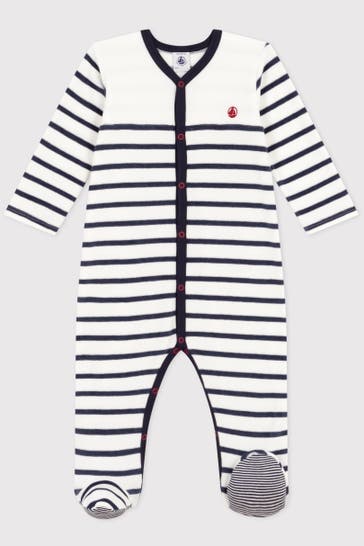 PETIT BATEAU Strampler gestreift