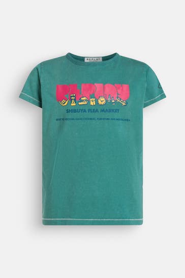 REPLAY T-Shirt petrol