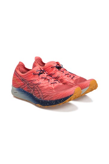 ASICS Laufschuhe 'Fujispeed' koralle gemustert 