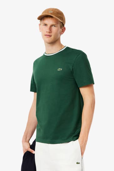LACOSTE T-Shirt tannengrün