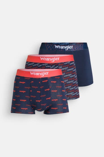 WRANGLER - 3er-Pack Boxer Trunks mehrfarbig
