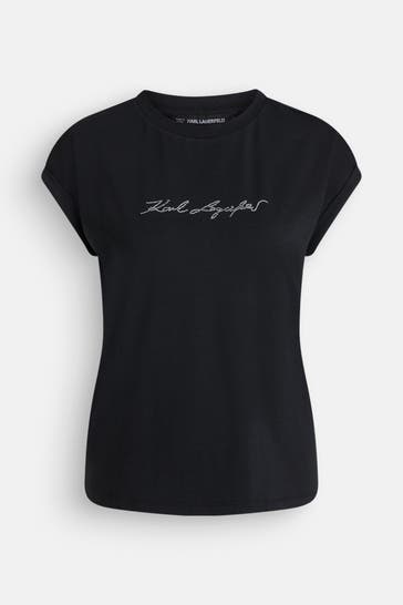 KARL LAGERFELD T-Shirt schwarz