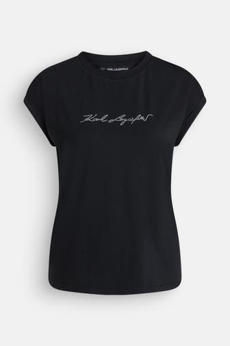 KARL LAGERFELD T-Shirt schwarz