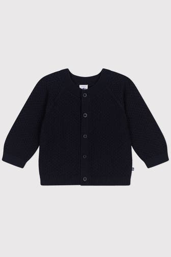 PETIT BATEAU Strickjacke dunkelblau