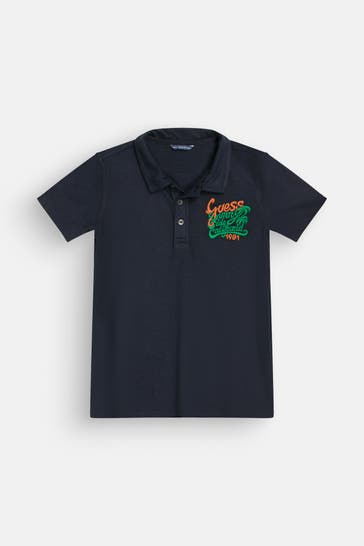 GUESS Polo-Shirt nachtblau