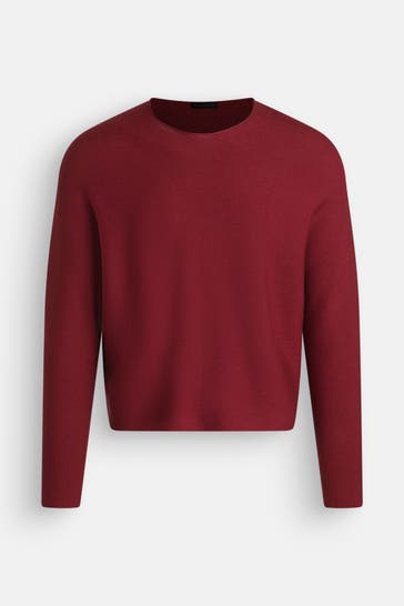 DRYKORN Wollpullover burgunderrot