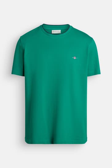 GANT T-Shirt smaragdgrün