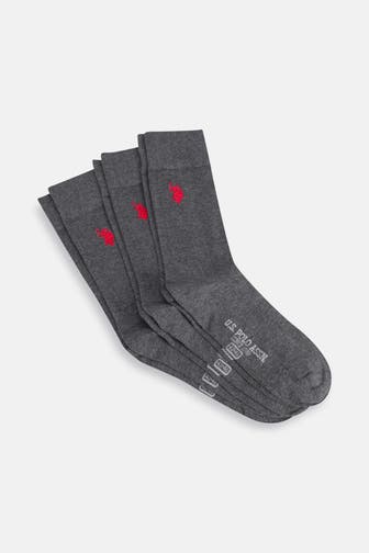 U.S. POLO ASSN. 3er-Pack Socken grau