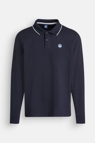 NORTH SAILS Langarm-Polo dunkelblau