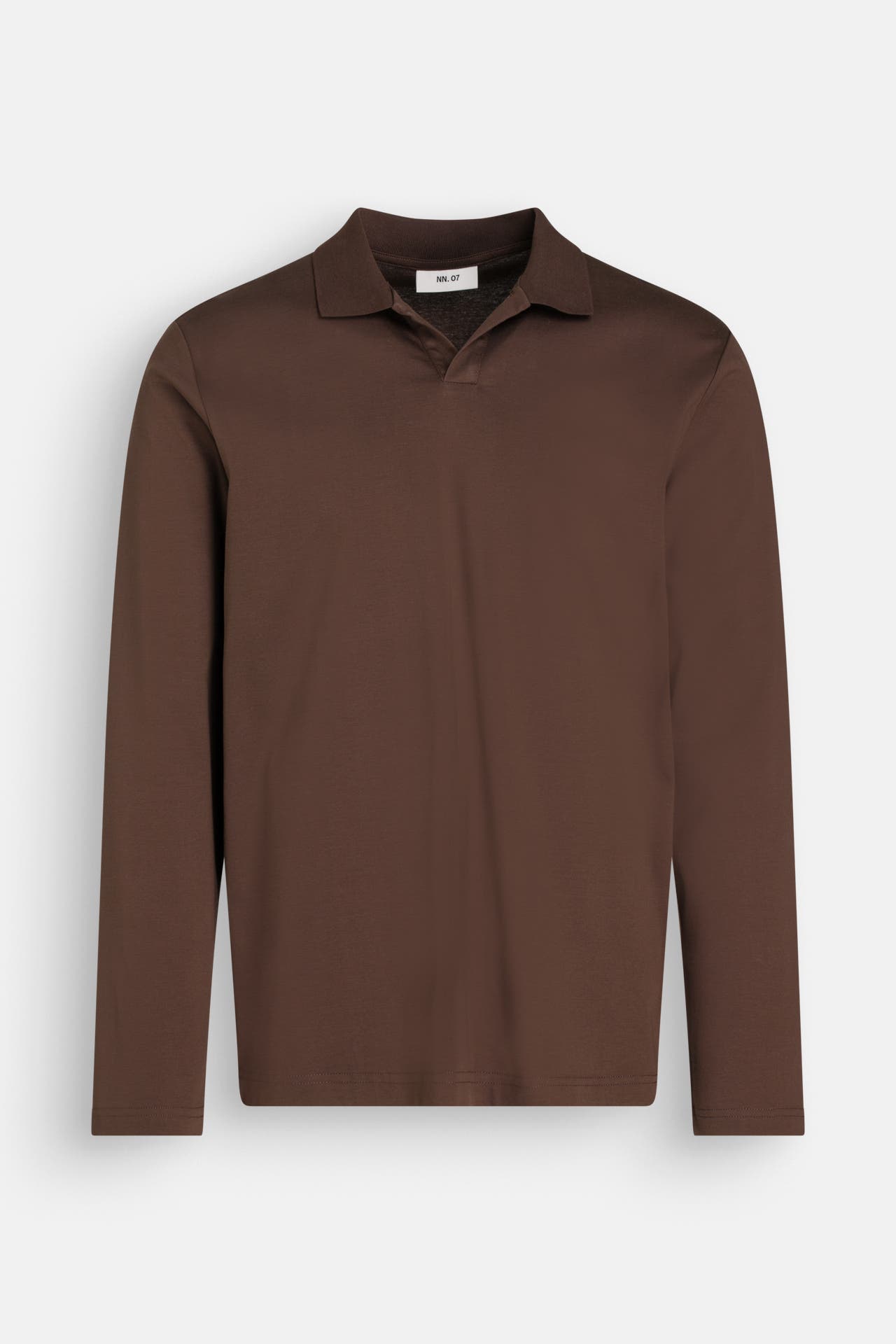 NN07 Polo-Longsleeve 'Paul' dunkelbraun, Bild 1