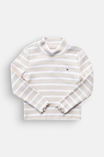 TOMMY HILFIGER Longsleeve beige gestreift