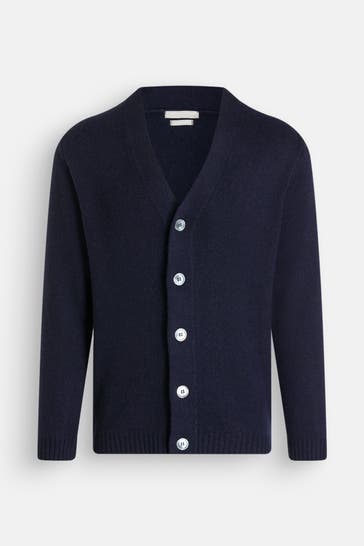 DANIELE FIESOLI Kaschmir-Jacke dunkelblau