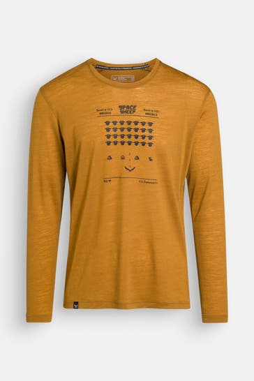 SALEWA Longsleeve 'Pure Space Game' curry