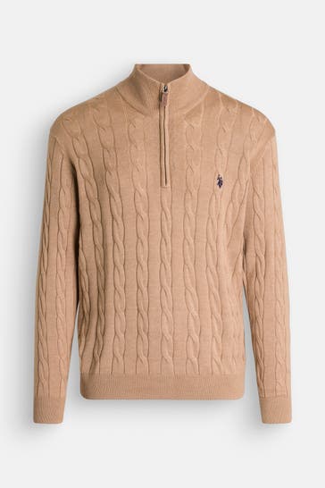 U.S. POLO ASSN. Stricktroyer hellbraun