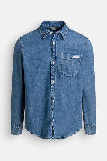 CK JEANS - Jeanshemd blau Regular Fit
