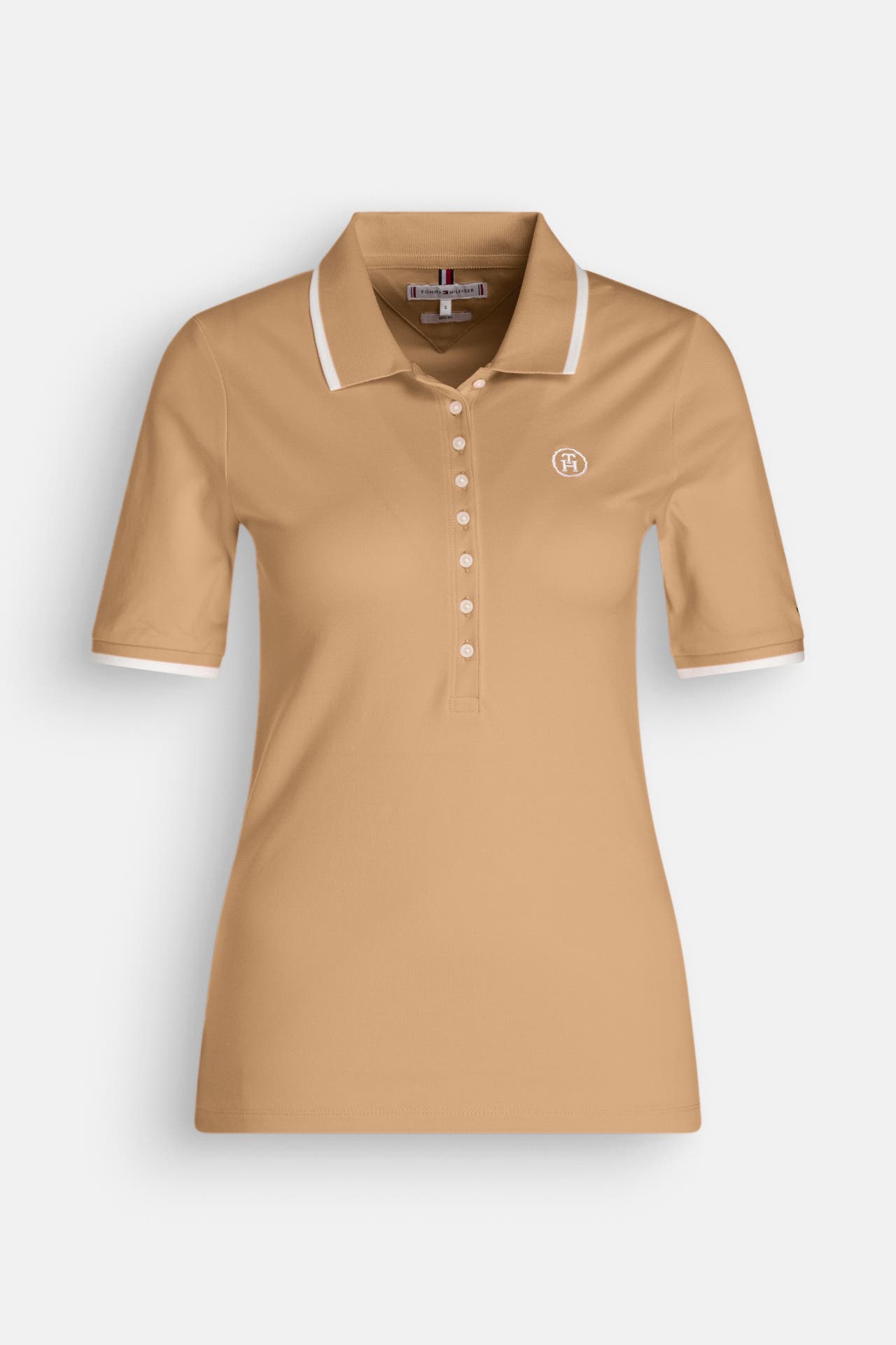 TOMMY HILFIGER Polo-Shirt hellbraun, Bild 1