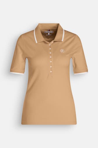 TOMMY HILFIGER Polo-Shirt hellbraun