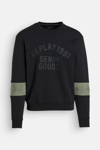 REPLAY Sweatshirt schwarz