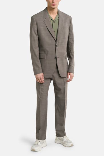 HUGO Schurwollmix-Anzug 'Kris-Teagan' gemustert