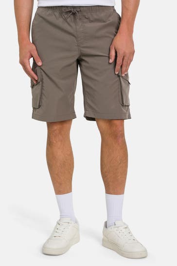 JACK & JONES Cargo-Shorts 'Jpstcole Hart Tech' steingrau