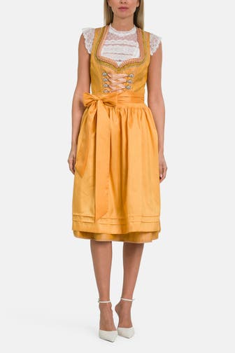 KRÜGER Dirndl 'Jelena' sonnengelb