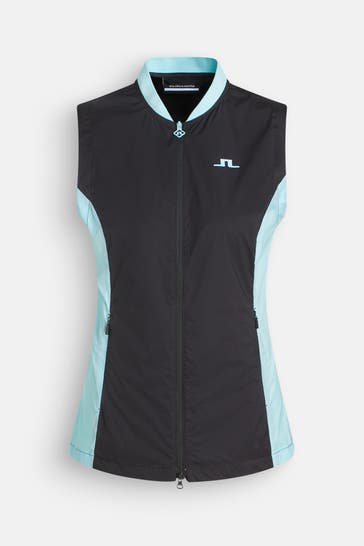 J.LINDEBERG SPORTSWEAR Weste 'Thorine' schwarz-blau