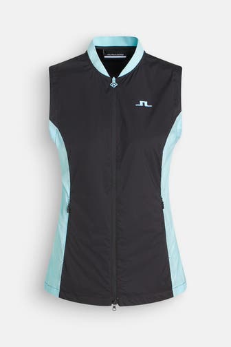 J.LINDEBERG SPORTSWEAR Weste 'Thorine' schwarz-blau