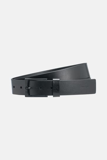 CALVIN KLEIN Ledergürtel schwarz