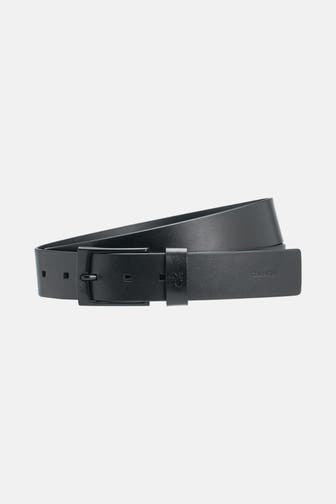 CALVIN KLEIN Ledergürtel schwarz