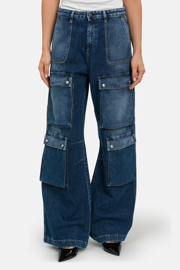 DIESEL Jeans dunkelblau boyfriend